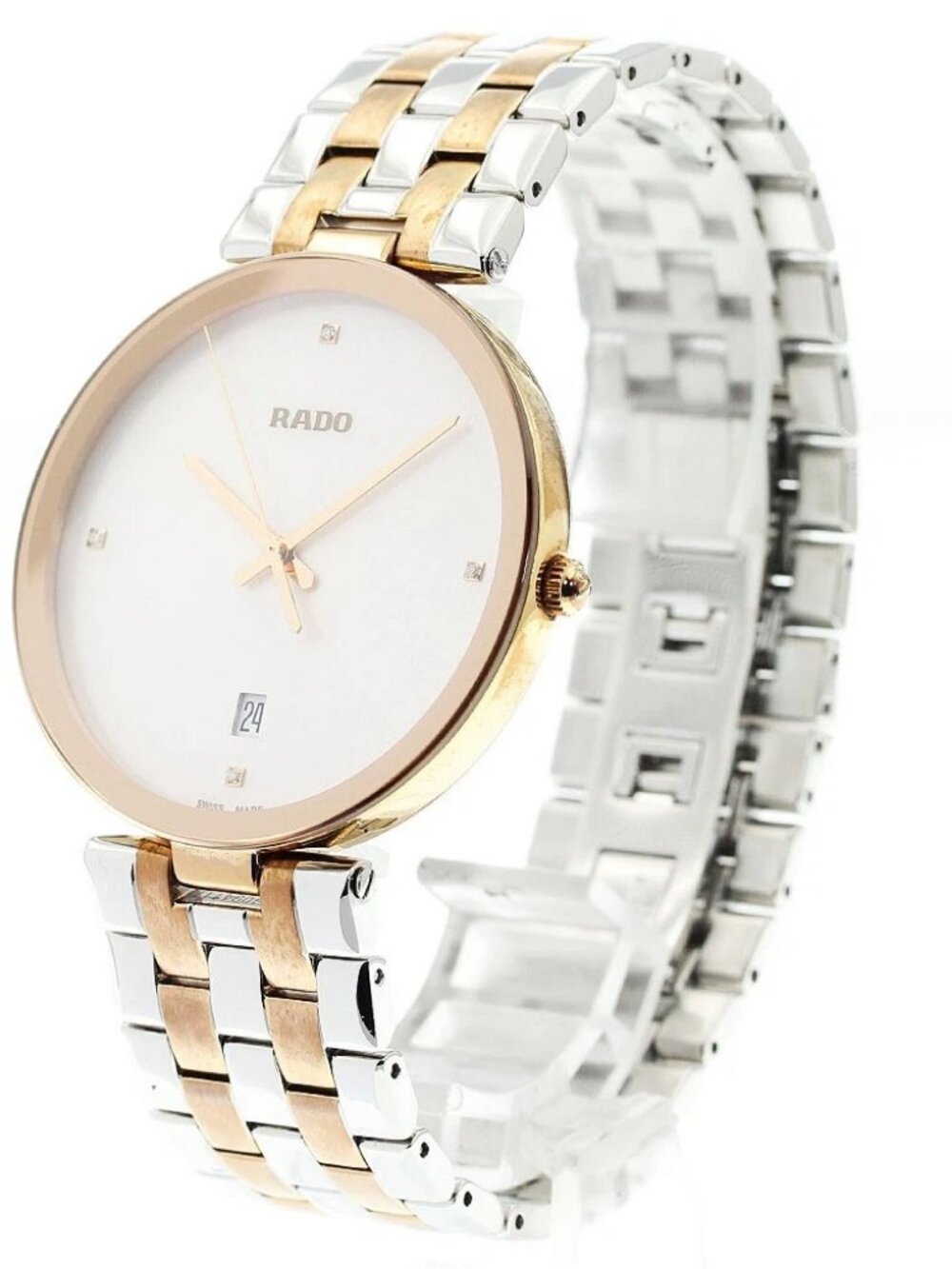 RADO Florence R48868723 Date 4P diamond Silver Dial Quartz Men's Watch_903799